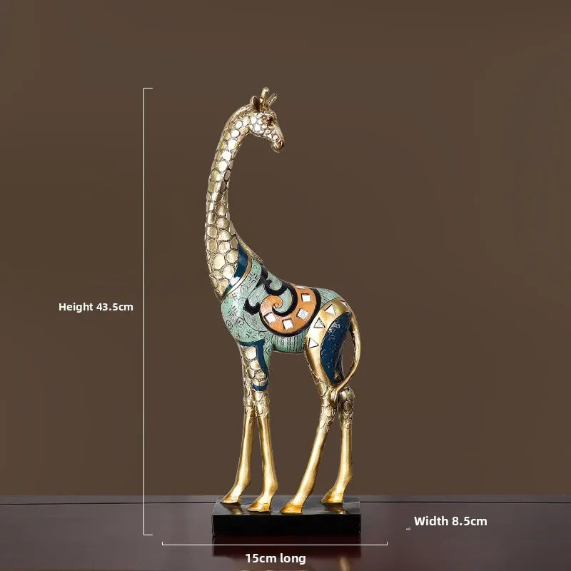 Giraffe-shaped ornaments, creative new home living room, TV cabinet, home decoration, gifts, modern light luxury furnishings