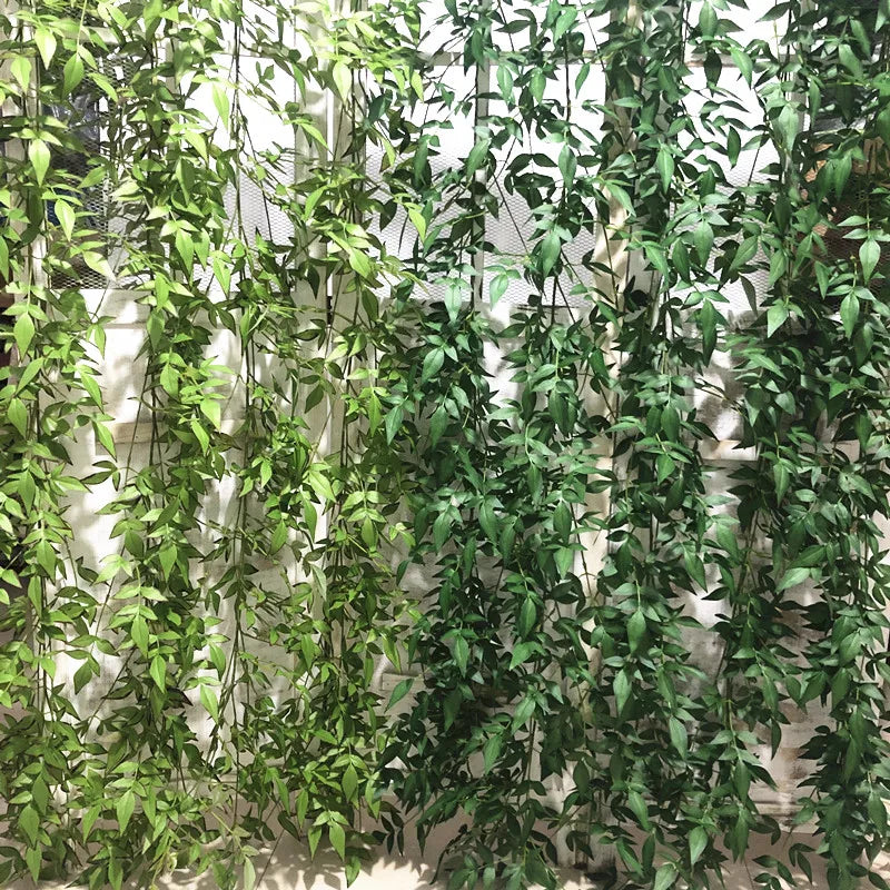 Artificial een Plant Southern Heaven Bamboo Vine Wall Hanging Winding Branch Hotel Decoration Hanging Vine Soft Decoration ...