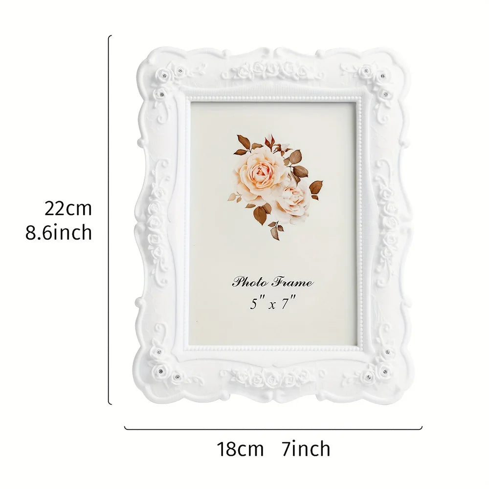 Pastoral style photo frame home table ornaments living room bedroom desktop decoration horizontal and vertical universal