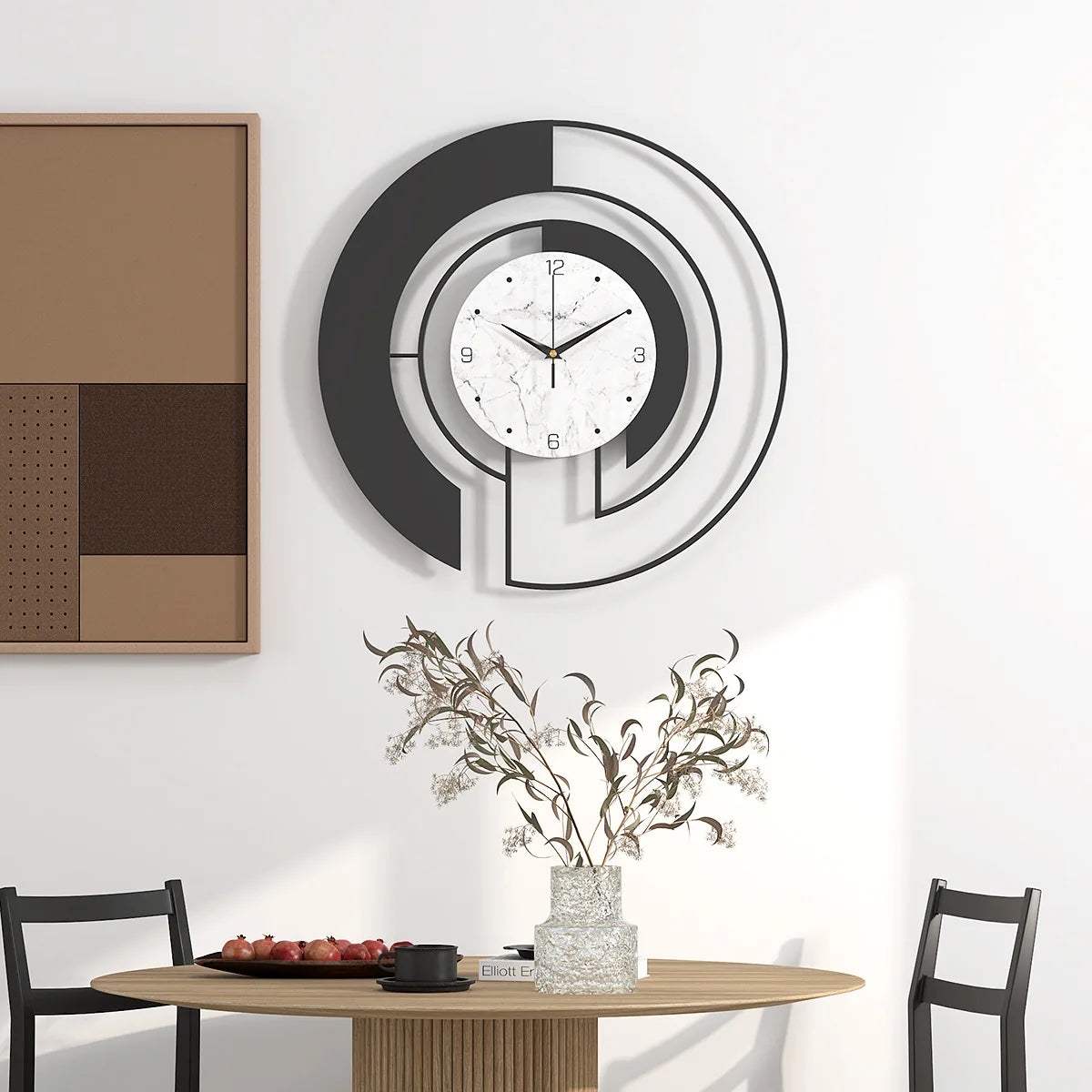 45cm Living Room Luxury Wall Clock Metal Home Clocks Watch Home Decoration Pendant Hotel Lobby Wall Hanging Watch Decor Clock