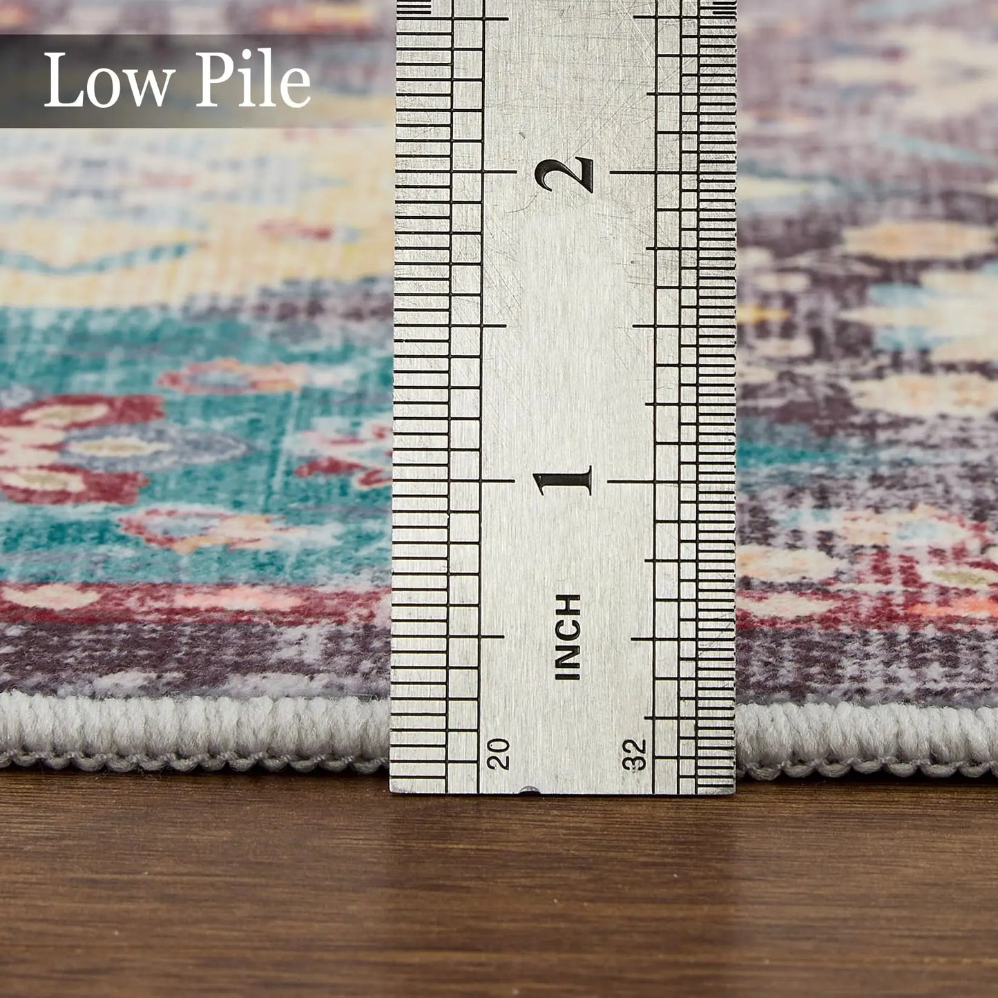 Large Vintage Persian Area Rug - Machine Washable Rectangle Soft Rugs for Living Room, Bedroom, Kitchen, Office Anti-Slip Non Sh