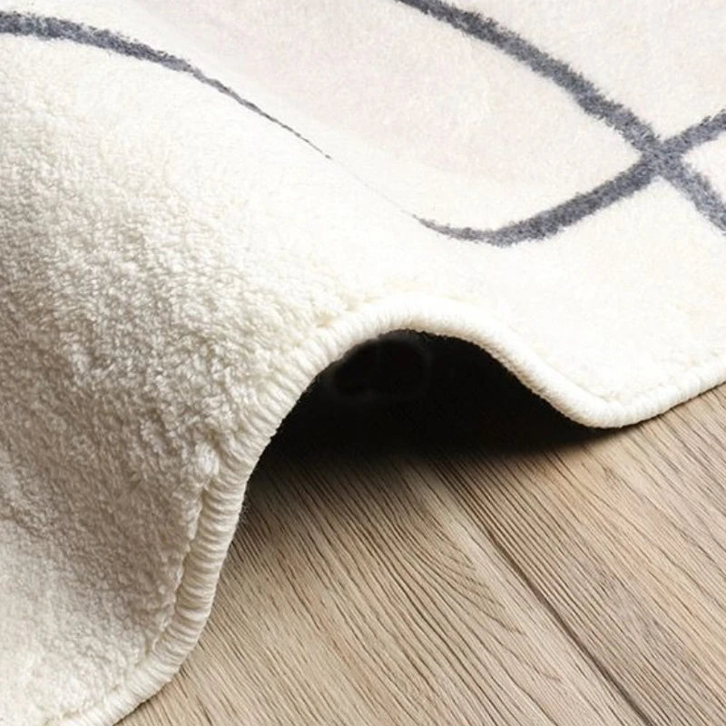 Modern Art Living Room Decoration Carpet Light Luxury Round Rugs for Bedroom Fluffy Soft Spiral stripes Rug Home Thick Floor Mat