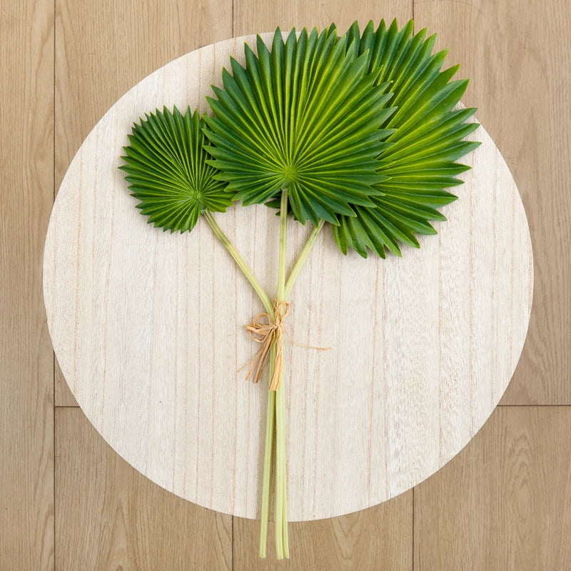 Turtle Back Leaves Artificial Plants Green Wedding Home Garden Outdoor Plant Tropical Party Palm Fan Leaves Wall Decoration