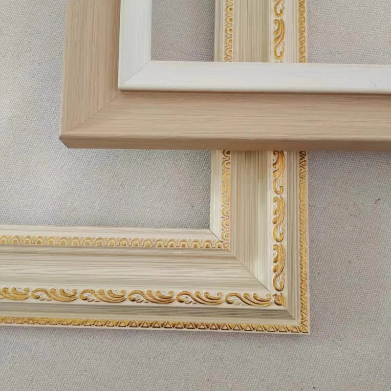 European Retro Light Luxury Niche Style Picture Frame Classical Oil Painting Frame Designer Framing Gravures Home Decoration
