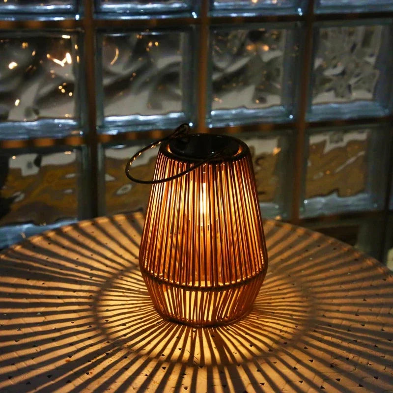 1PCS/2PCS solar lights,outdoor hand woven solar tungsten filament lanterns,suitable for garden,courtyard,villa landscape lights