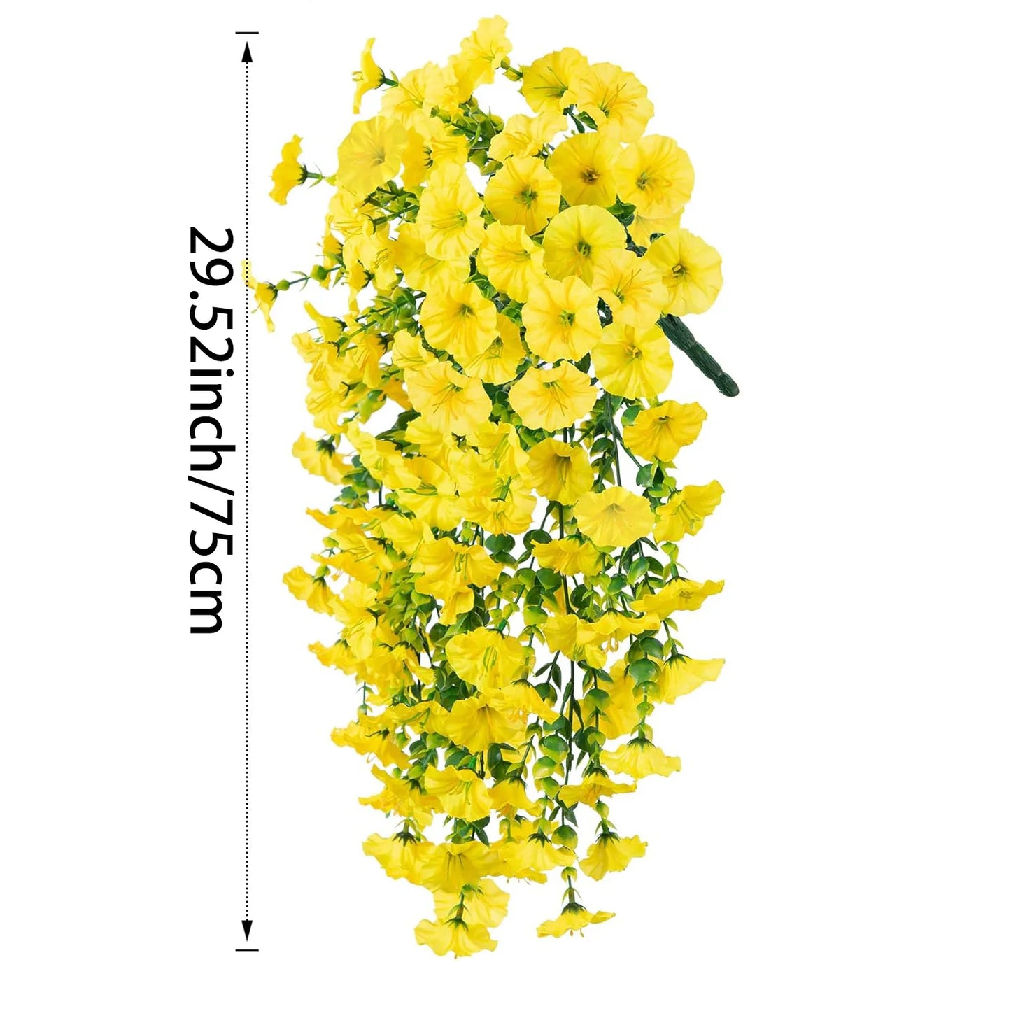 1-10pcs UV-Resistant Artificial Morning Glory& Eucalyptus Hanging Wall Door Decoration For Home Garden Wedding Versatile Outdoor