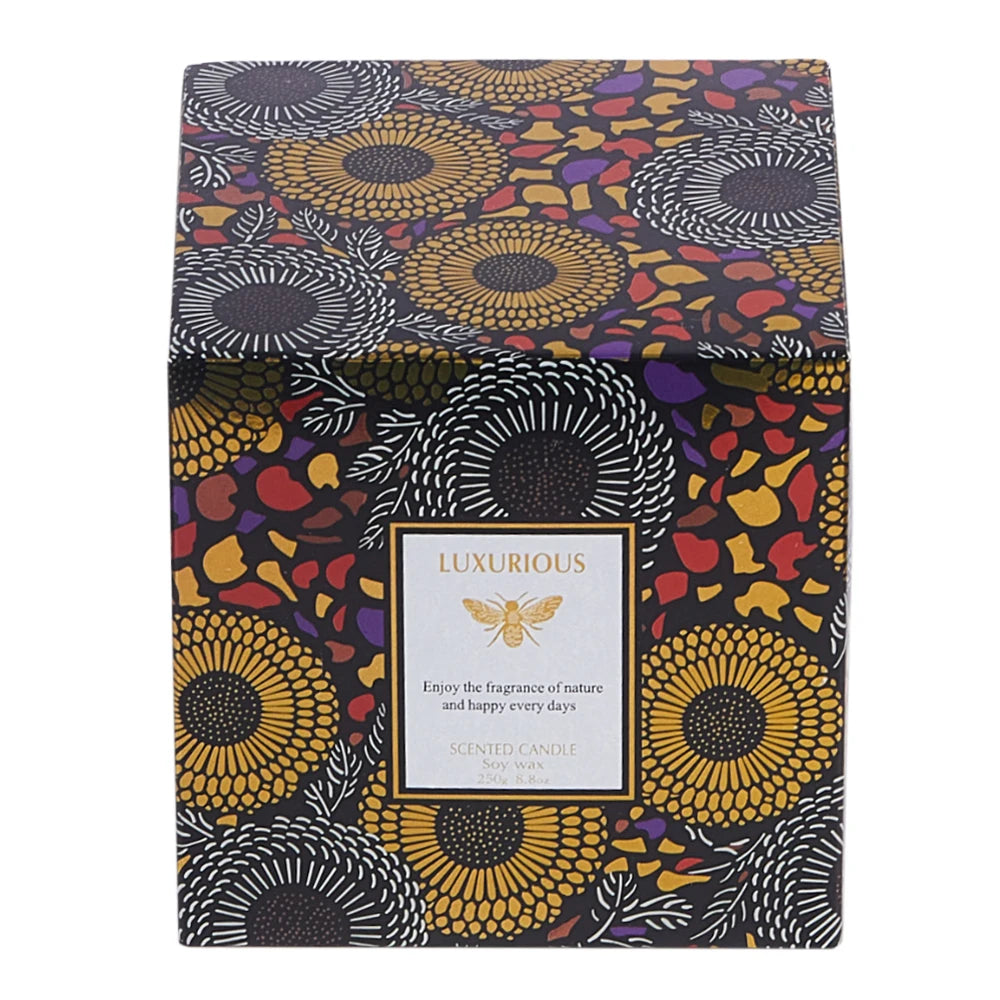 【Lifeideas】Natural Soy Candle Lasting Fragrance Candles for Home Scented Smokeless Burning Scented Candle Gift