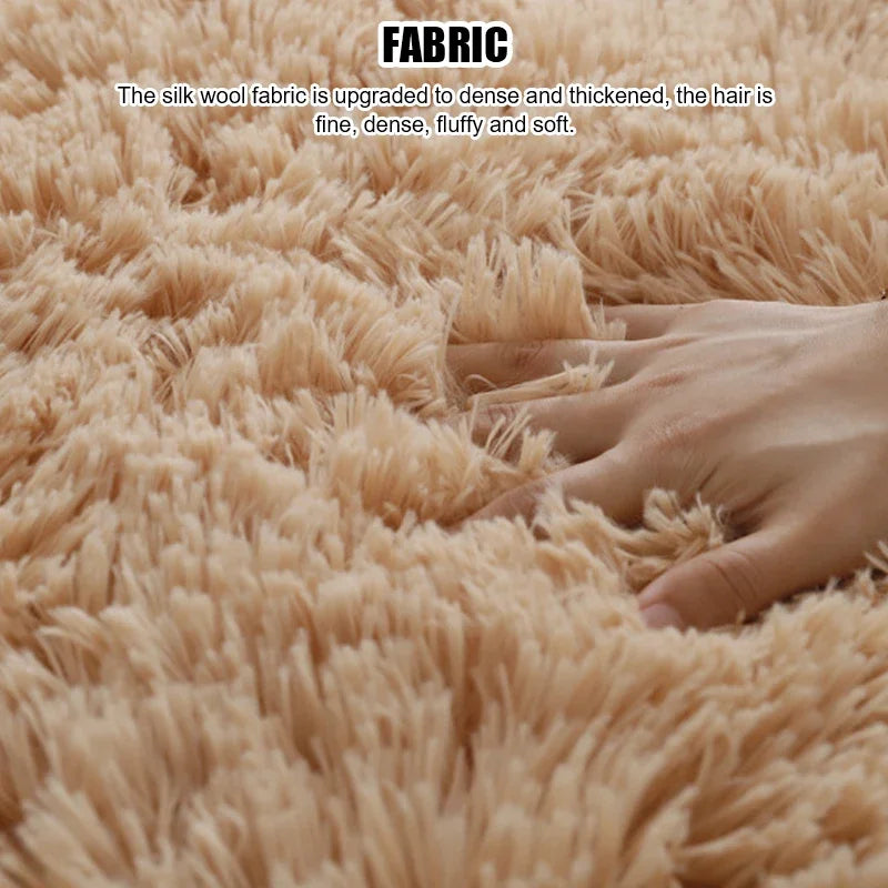 Living Room Rugs Aesthetic Bedroom Round Carpet Decoration Furry Comfort Carpet Home Decor Pink Foot Mat Area Rug 2023 New