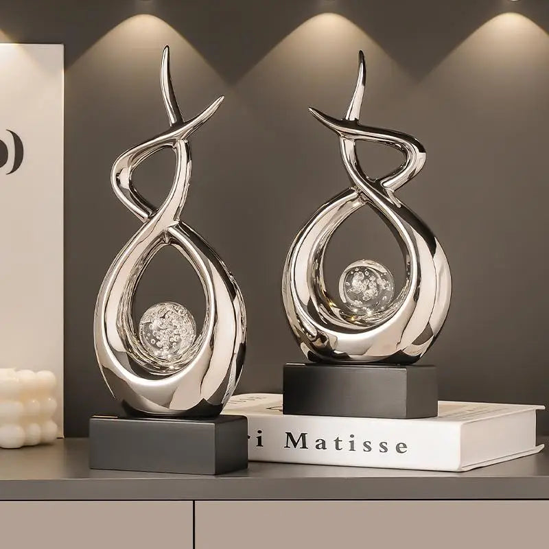 Modern Luxury Office Entrance Living Room TV Cabinet Decorative Accories Cerc Abstract ape Creative Scenic Spot