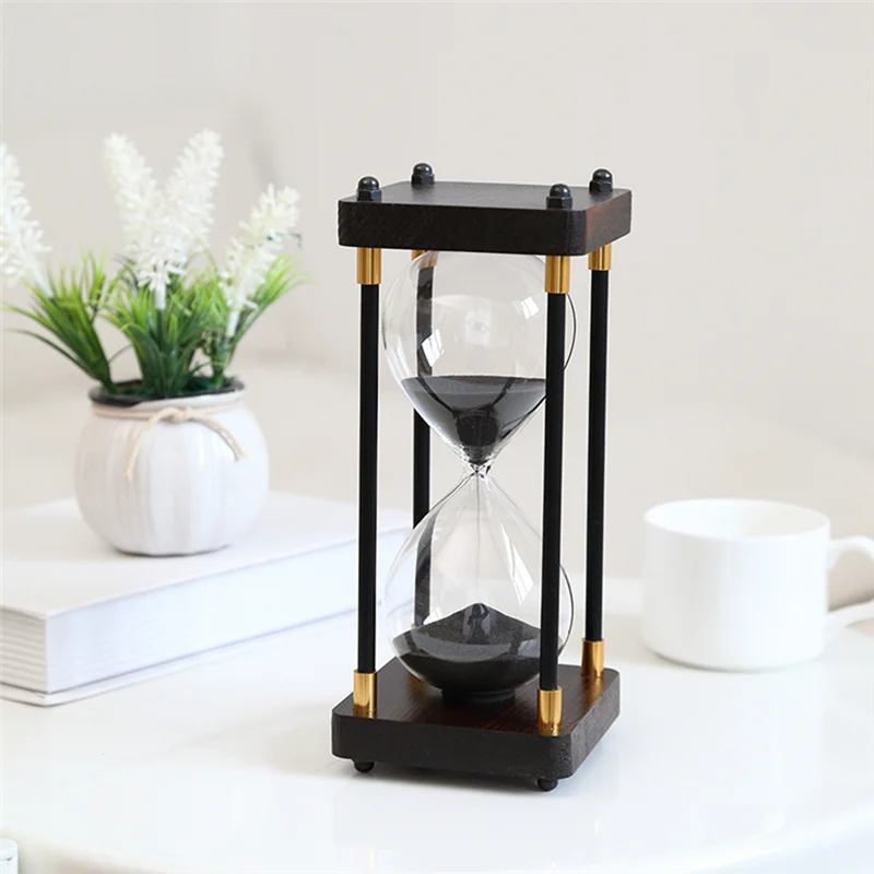 HRBAJ-Luxury Retro Hourglass 30 Minutes - Elegant Hourglass For Office, Study & Home Decor, Perfect As Decompression Gift