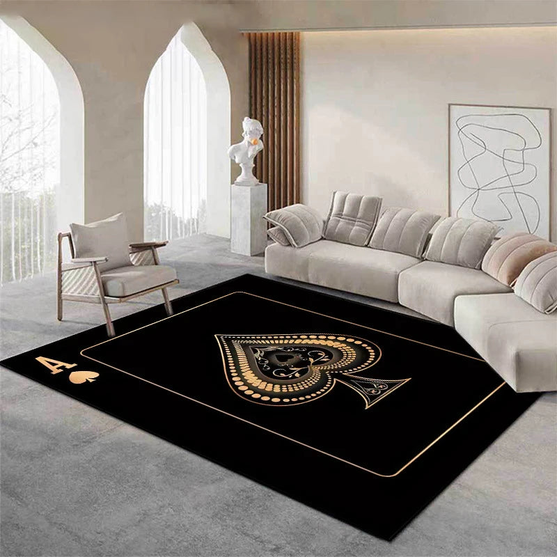 1pc Christmas Area Large Mat Red Heart A Mat Home Sofa Coffee Table Rug Dining Table Mat Kitchen Game Room Entrance Floor Decor