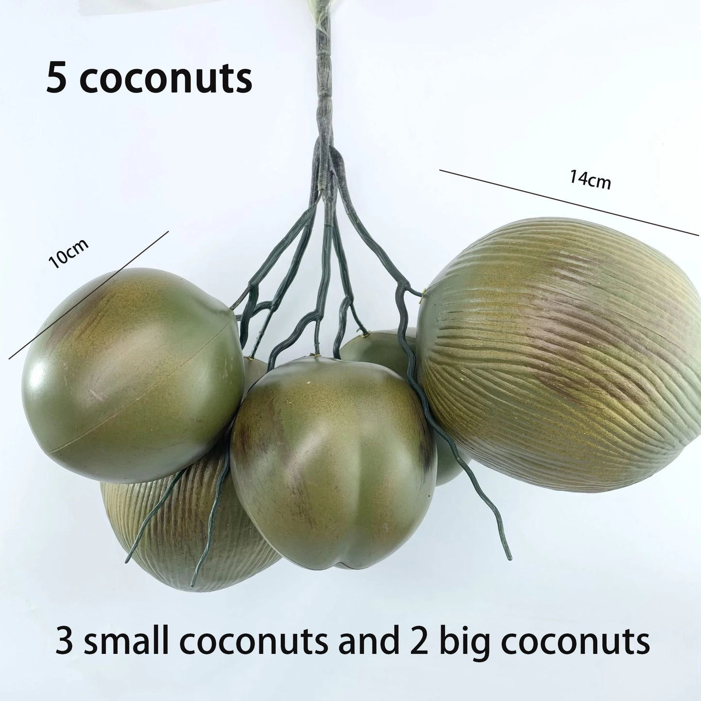 150/180cm/210cm Artificial Coconut Tree Fake Plants Large Green Plants Palm Tree Bonsai Decoration for Home Office Floor Potted
