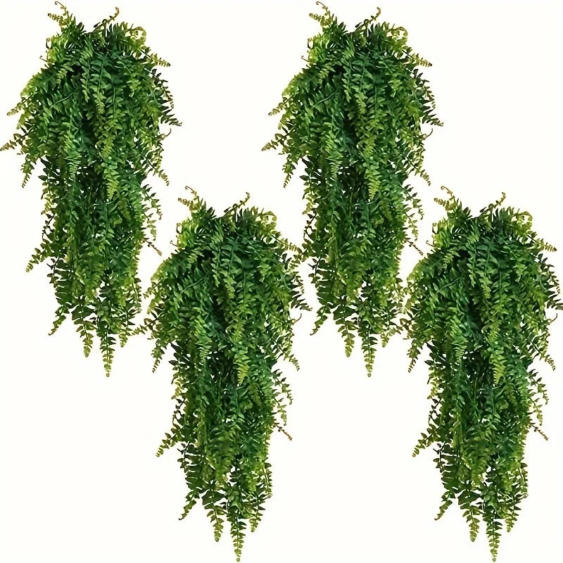 Artificial Hanging Plants for Wall Decoration, Fake Rattan Hanging Plants, Ivy Green Garland, Persian Make