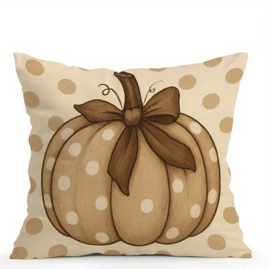 Home Decor Hello Pumpkin & Happy Fall Decorative Pillows Pattern Cushion Cover Suitable For Sofa Bedroom Car Pillow Cover