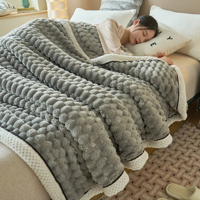 Turtle Velvet Fall Fluffy Throw Blanket Double Single Bed Blankets Autumn Warm Soft Pink Blanket Queen Size Bed Manta Para Sofa