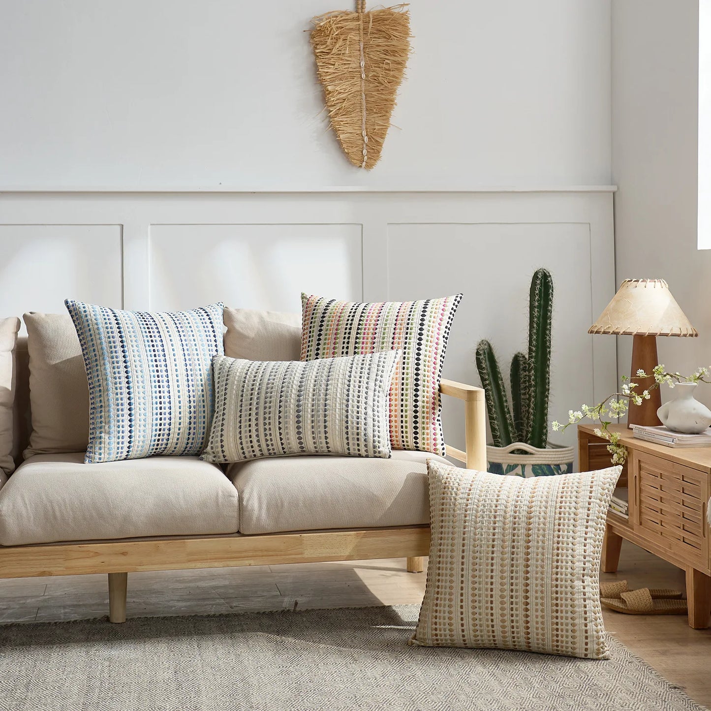 Chenille Pillow Cover 45x45cm Soft Throw Cushion Cover Decorative Square Pillow Case For Couch Sofa Bed Pillowcase50x50