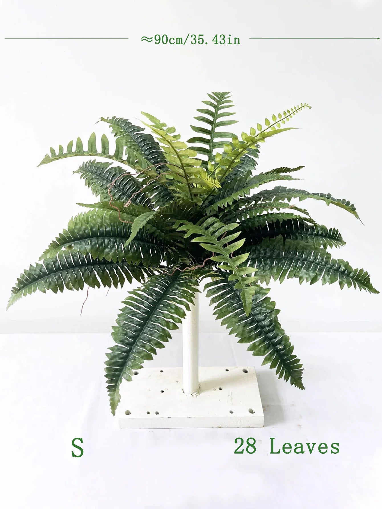 28/58/88 Leaves Fake Fern Hanging Plants Artificial Palm Leafs Silk Persian Vines Faux Wall Plants For Home Decor