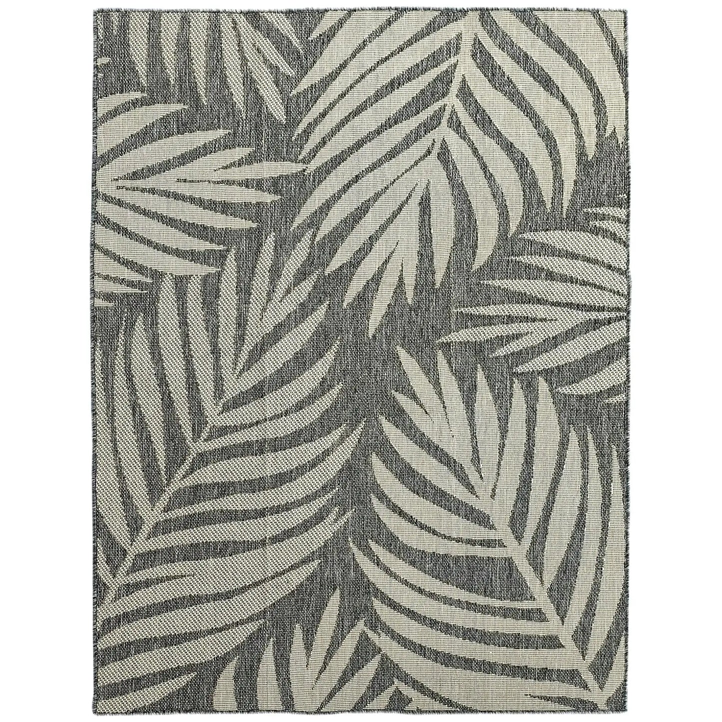 UV Resistant Indoor Outdoor Area Rug Easy Clean Machine Washable for patio Garden Kitchen Bathroom Living Room 170x120cm Grey
