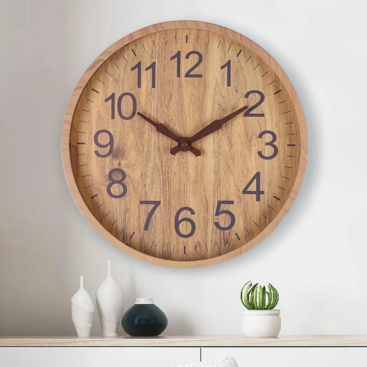 Wall Clock Silent Minimalism Hanging Watch Elegant Bedroom Hallway Home Dinner Sweep Movement Clocks Decoration
