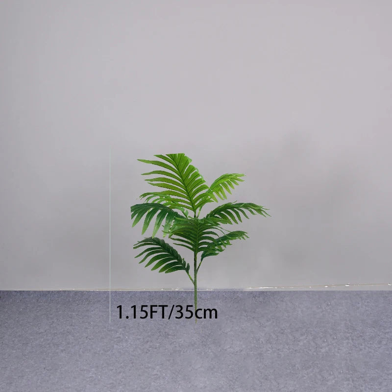 150cm Large Artificial Palm Tree Tropical Fake Plants Real Touch Palm Leafs Plastic Banyan Tree for Home Garden Shop Party Decor
