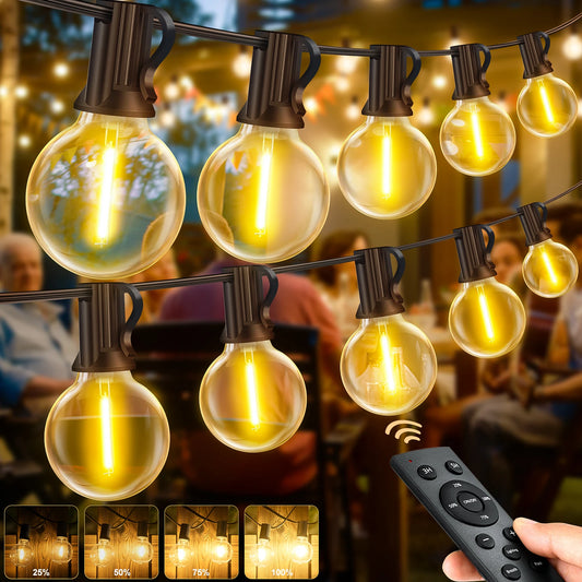 LED String Bulbs Lights Outdoor 20M/30CM/45CM Plastic Bulbs IP44 Courtyard Garden Camping Atmosphere Lighting For Wedding Decor