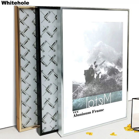 Metal Picture Frame For Wall Poster Frame Pictures Classic Aluminum Photo Frames For Wall Hanging A3 A4 30x40 Certificate Frame