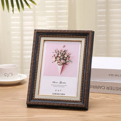 Photo frame retro blue 5 x 7 photo frame home office for photo frame unique design Christmas Valentine's Day gift