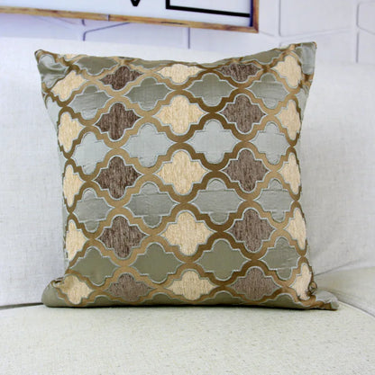 Grey/Coffee Cushion Cover Chenille Moroccan Style Home Decorative Pillow Case 45x45cm
