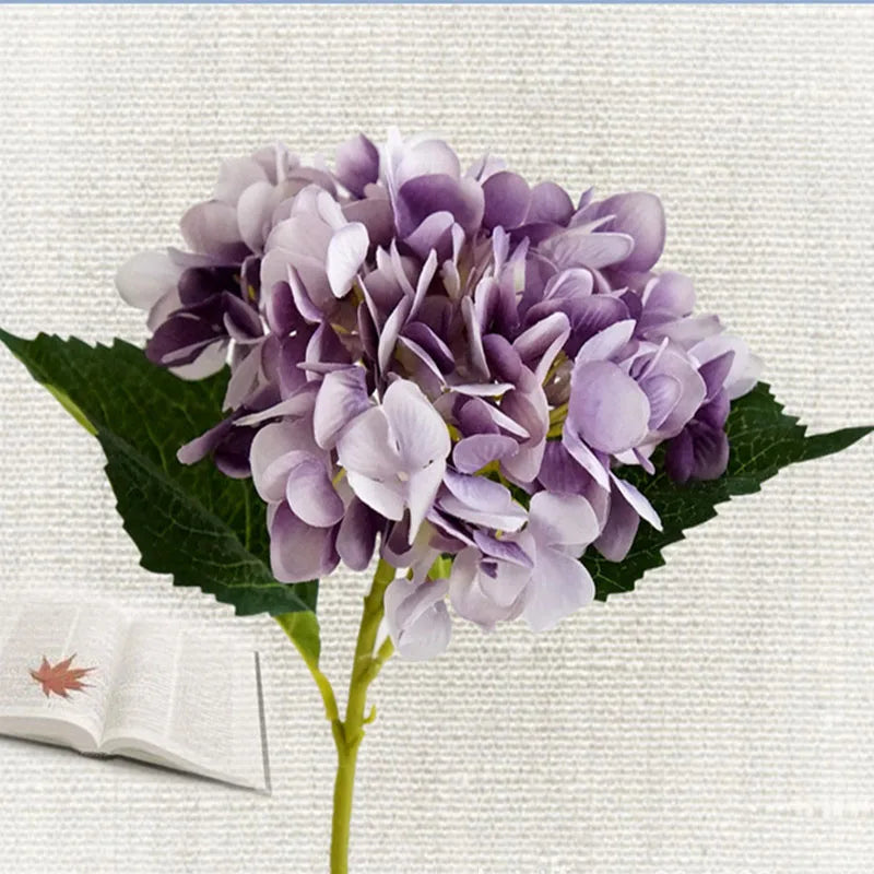 Artificial Flowers Silk Hydrangea Bride Bouquet Wedding Home New Year Decoration Accessories for Vase Plants Arrangement