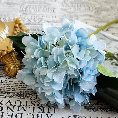 Artificial Flowers Silk Hydrangea Bride Bouquet Wedding Home New Year Decoration Accessories for Vase Plants Arrangement