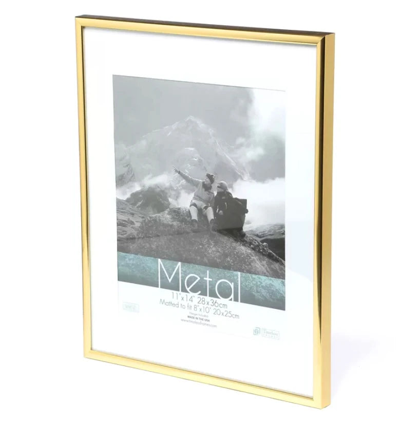 Picture Frame Metal Golden Photo Frame Classic Minimalist Desktop Decor 9x13 13x18 21x30cm Pleixglass Inside Certificate Frame