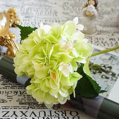 Artificial Flowers Silk Hydrangea Bride Bouquet Wedding Home New Year Decoration Accessories for Vase Plants Arrangement