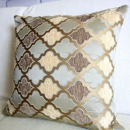Grey/Coffee Cushion Cover Chenille Moroccan Style Home Decorative Pillow Case 45x45cm