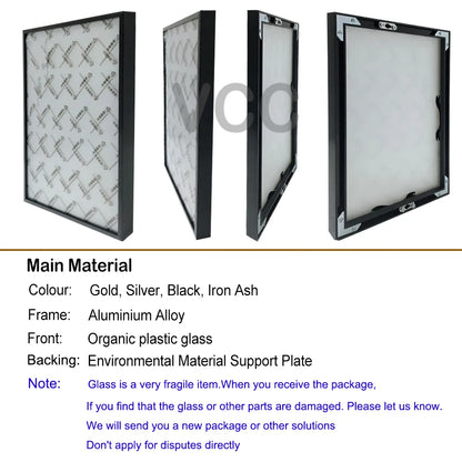 Picture Frame Metal Poster Frame Classic Aluminum Photo Frames For Wall Hanging A3 A4 30x30 Certificate Frame VCC