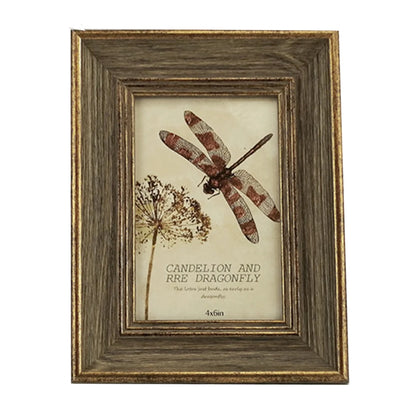 Wooden Picture Frame Vintage Portrait Photo Frames 6 Inch 7 Inch Wedding Anniversary Retro Landscape Horizontal Poster Frame