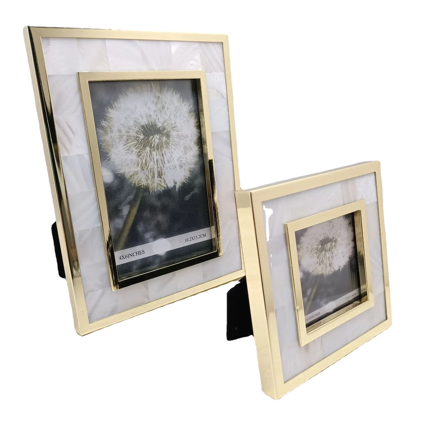 Light Luxury Gold 3-inch, 6-inch, 7-inch, 10-inch Shell Metal Photo Frame