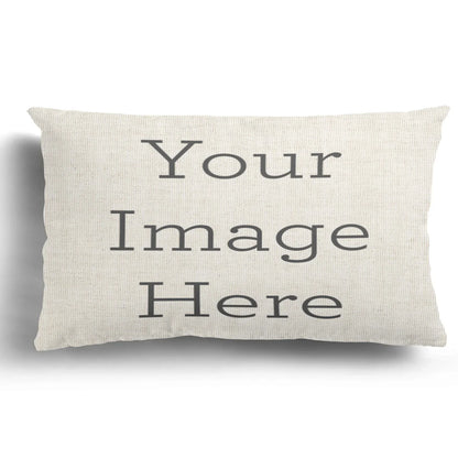 Blue white geometric linen pillowcase sofa cushion cover home decoration can be customized for you 30x50 40x60