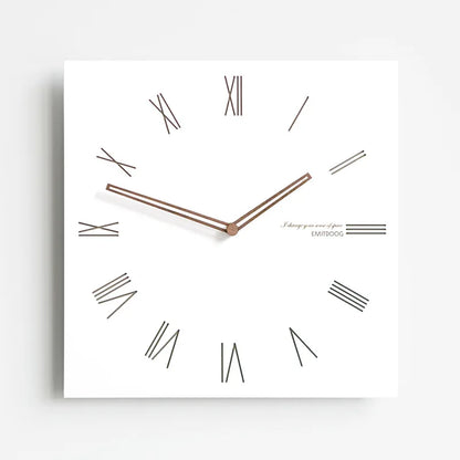 2025 new Silent Large Modern White Square Wall Clock for Living Room Bedroom Dining Room Fresh Clocks Wall Home Decor