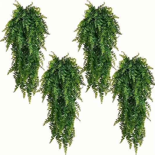 Artificial Hanging Plants for Wall Decoration, Fake Rattan Hanging Plants, Ivy Green Garland, Persian Make