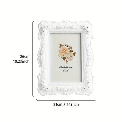 Pastoral style photo frame home table ornaments living room bedroom desktop decoration horizontal and vertical universal