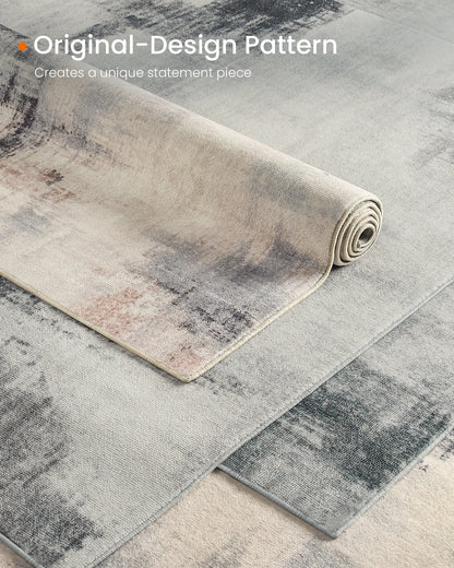 SONGMICS HOME Area Rug, 200 x 300 cm Rug for Living Room, Non-Slip Carpet, Modern Abstract Style, Home Decor