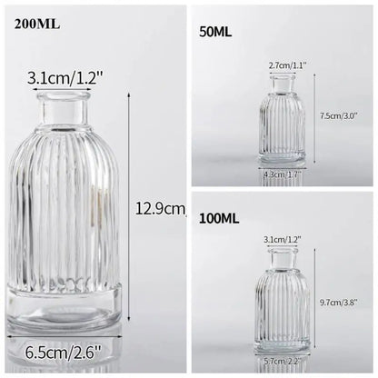 Glass Flower Vase Retro Vase for Flowers Home Decoration Decorative Vase Office Desk Ornament Vases for Centerpieces Florero