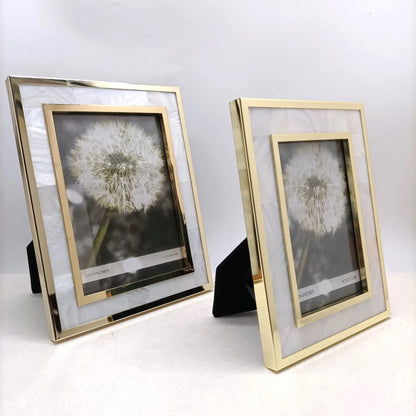 Light Luxury Gold 3-inch, 6-inch, 7-inch, 10-inch Shell Metal Photo Frame