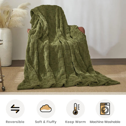 Good Nite Throw Blanket Sofa Throw Fleece Blanket Cosy Warm Large Bed Throw for Sofa Couch Bed and Car Double