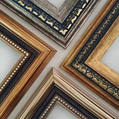 European Retro Light Luxury Niche Style Picture Frame Classical Oil Painting Frame Designer Framing Gravures Home Decoration