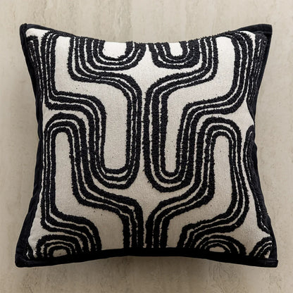 45x45cm Black Throws Pillow Cover Nordic Modern Minimalist Cushion Cover Pillowcase for Living Room Decoration Couch Home Decor