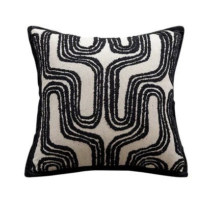 45x45cm Black Throws Pillow Cover Nordic Modern Minimalist Cushion Cover Pillowcase for Living Room Decoration Couch Home Decor