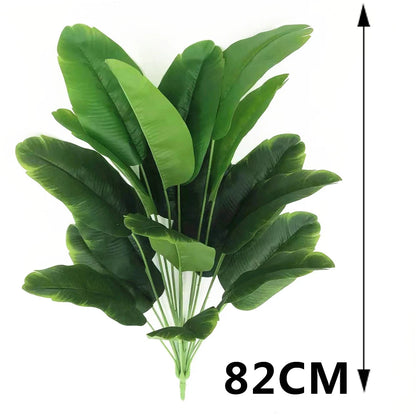120cm Artificial Large Plant Traveler Banana Green Plant Wedding Indoor Plant Potted Outdoor Garden Decoration Fake Plant