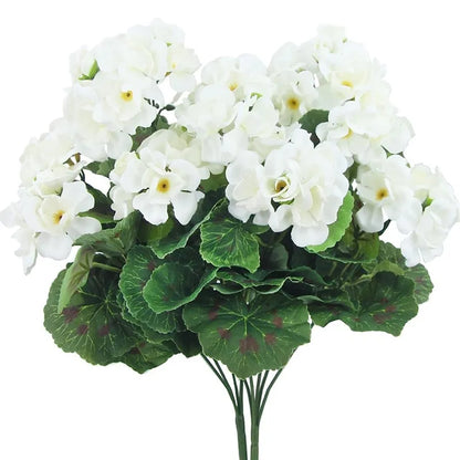 5pcs Artificial Flower Plant Begonia Flower Wedding Bridal Bouquet Home Room Outdoor Garden Bonsai Decoration DIY Festival Party