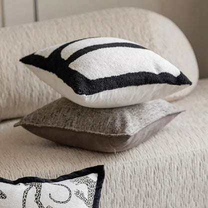Simplicity Jacquard Embroidered Pillow Covers Decorative Home Decor Cushion Cover Light Luxury Pillowcases with Sense of Design